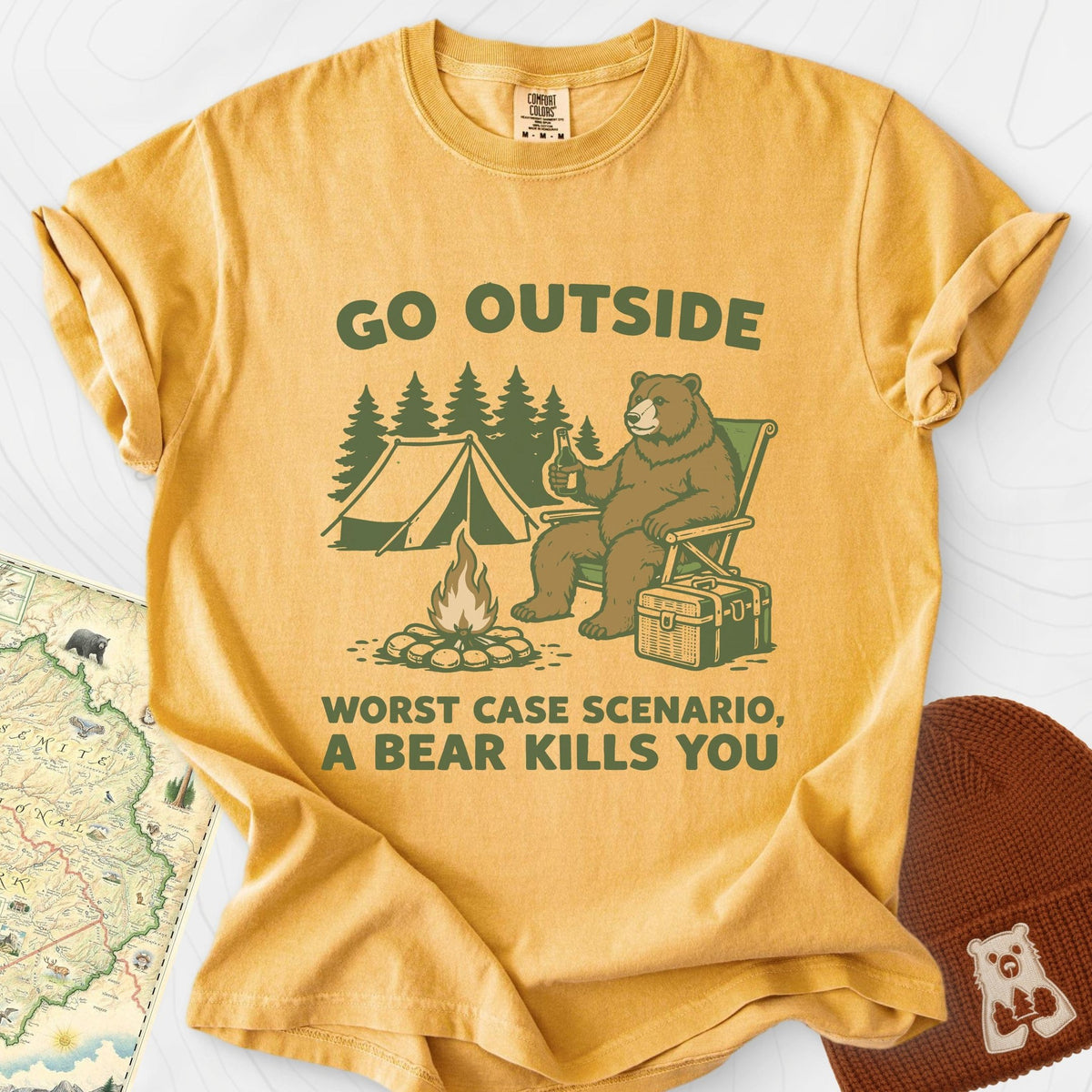 Worst Case Scenario T-Shirt Gift For Hiker