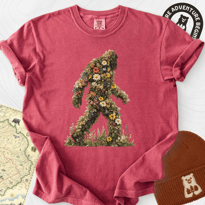Wildflower Squatch T-Shirt Gift For Hiker