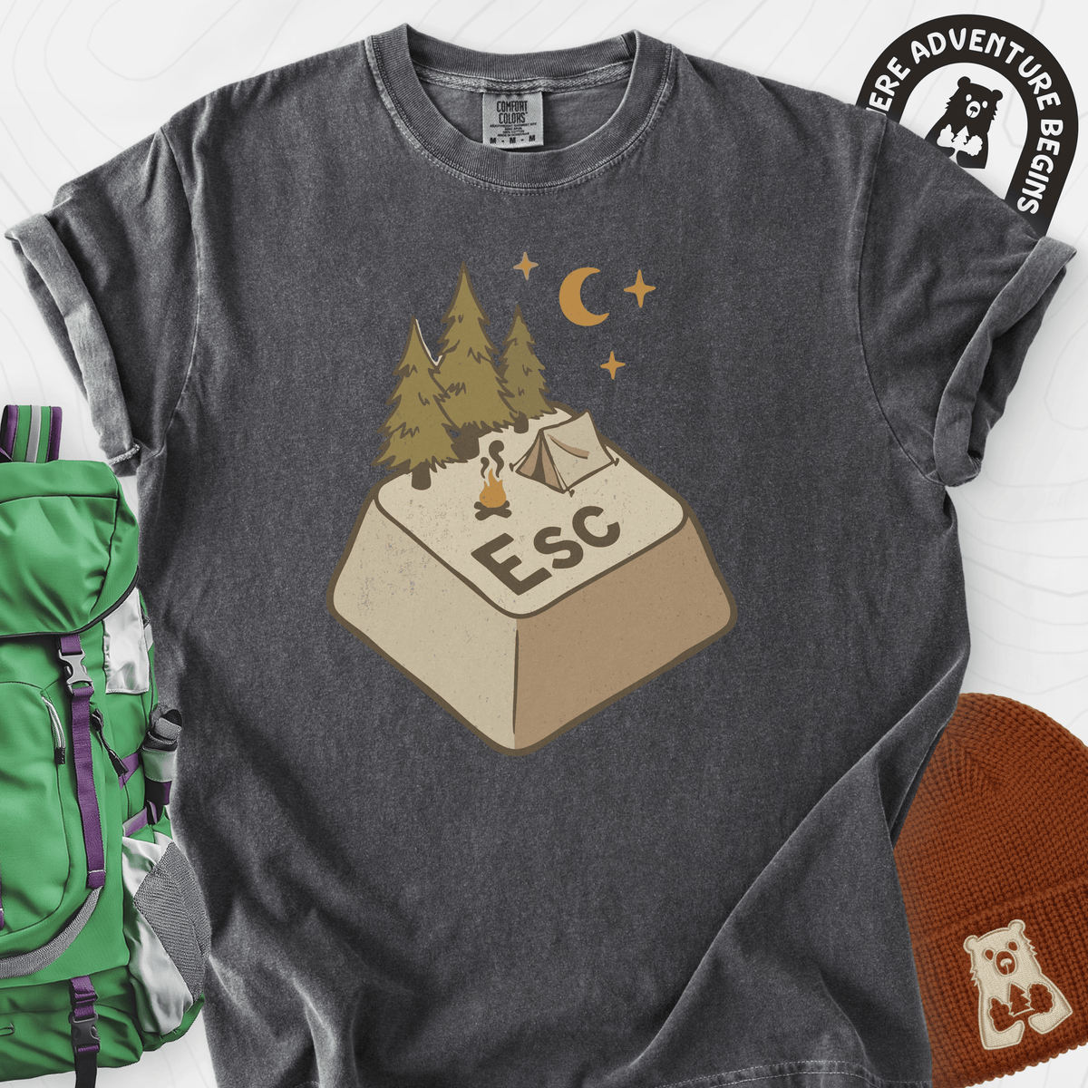ESC Camp T-Shirt Gift For Hiker