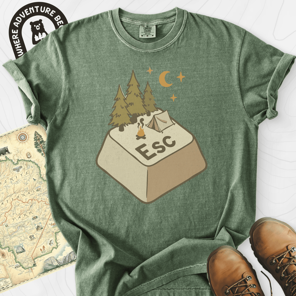 ESC Camp T-Shirt Gift For Hiker