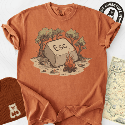 ESC Campfire T-Shirt Gift For Hiker