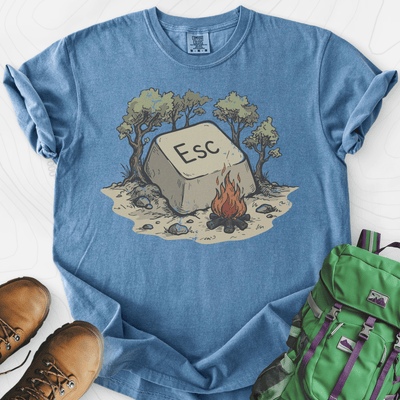 ESC Campfire T-Shirt Gift For Hiker