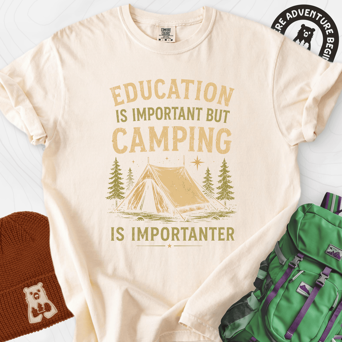 Camping Education T-Shirt Gift For Hiker