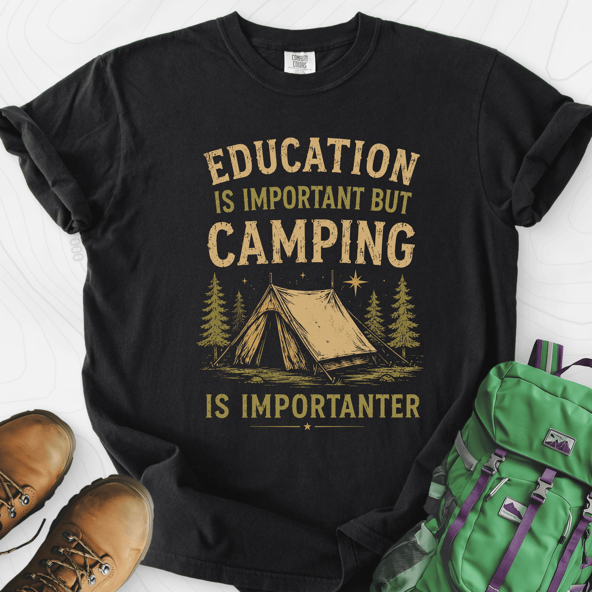 Camping Education T-Shirt Gift For Hiker