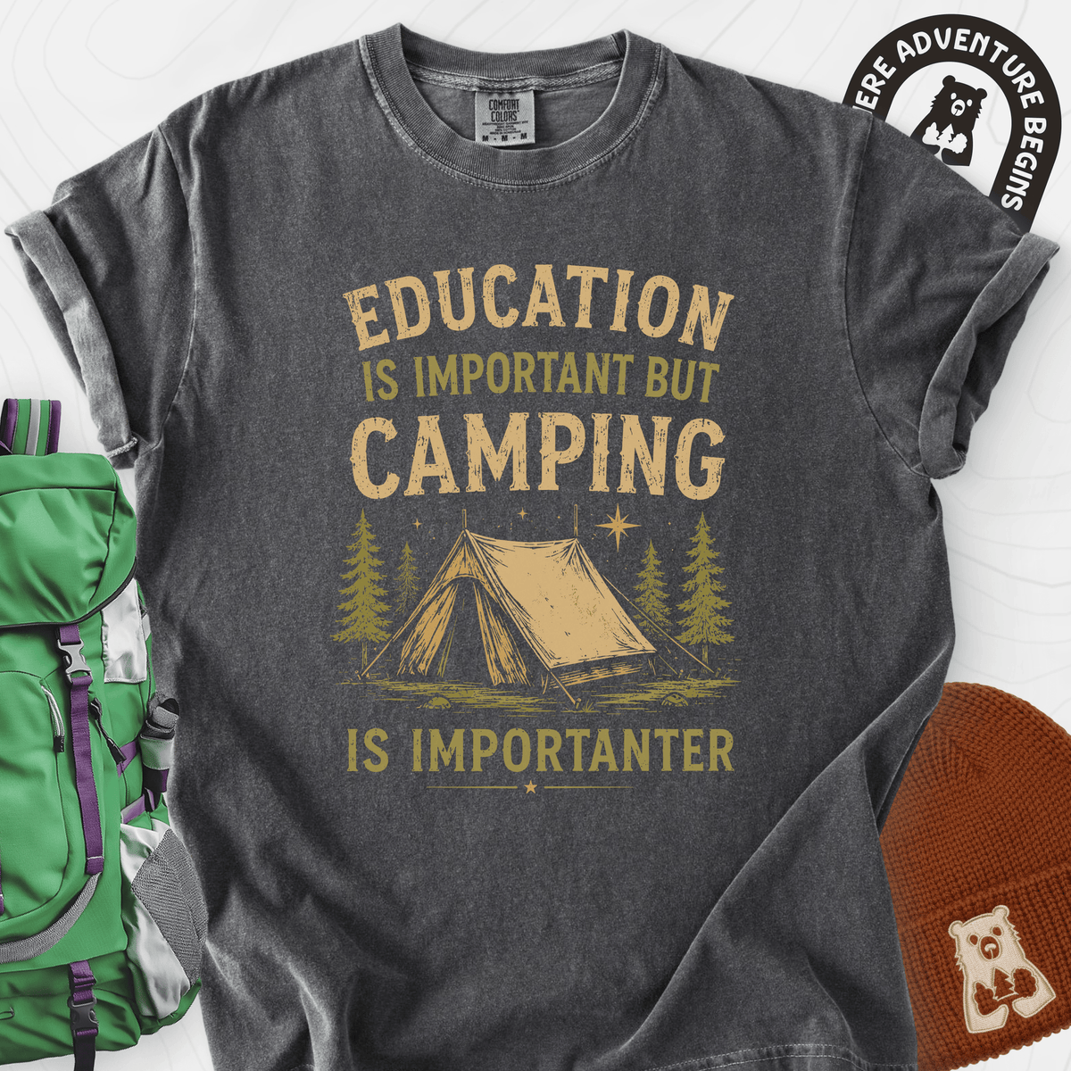 Camping Education T-Shirt Gift For Hiker