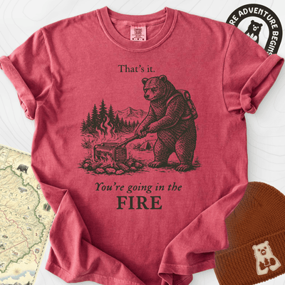 Generator in the Fire T-Shirt Gift For Hiker