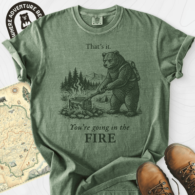 Generator in the Fire T-Shirt Gift For Hiker