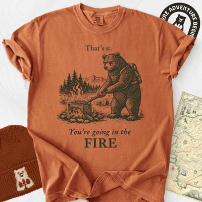 Generator in the Fire T-Shirt Gift For Hiker