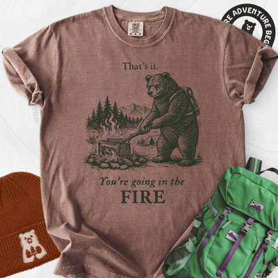 Generator in the Fire T-Shirt Gift For Hiker