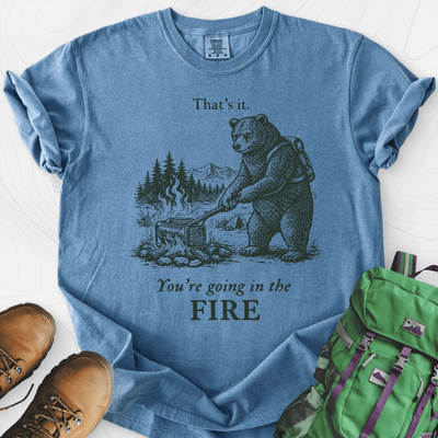 Generator in the Fire T-Shirt Gift For Hiker