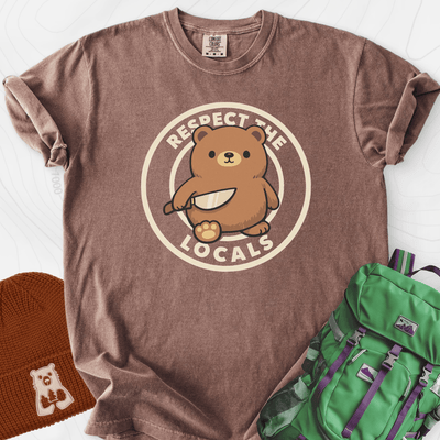 Respect the Locals T-Shirt Gift For Hiker