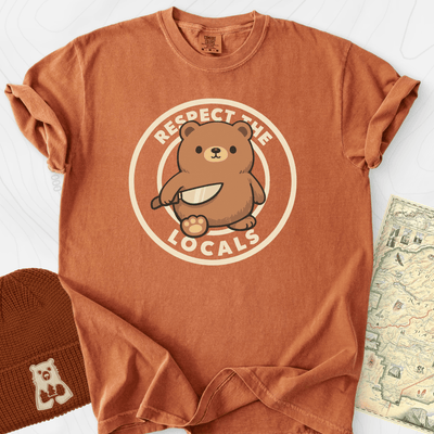 Respect the Locals T-Shirt Gift For Hiker