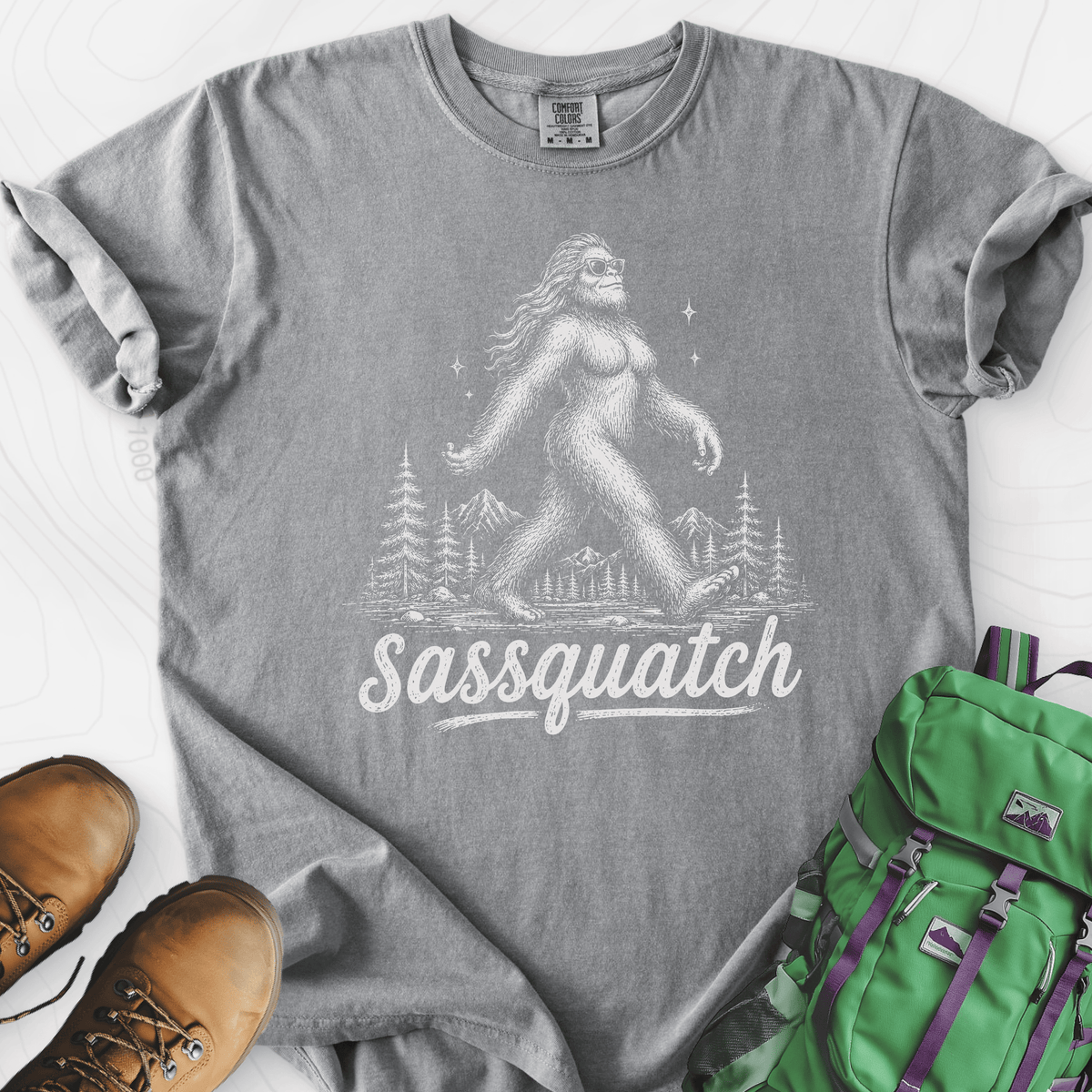 Sassquatch T-Shirt Gift For Hiker