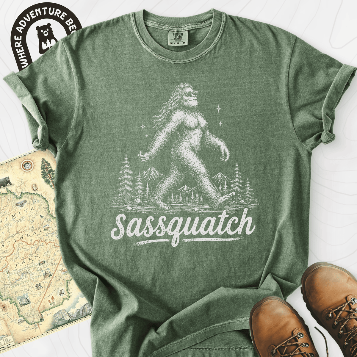 Sassquatch T-Shirt Gift For Hiker