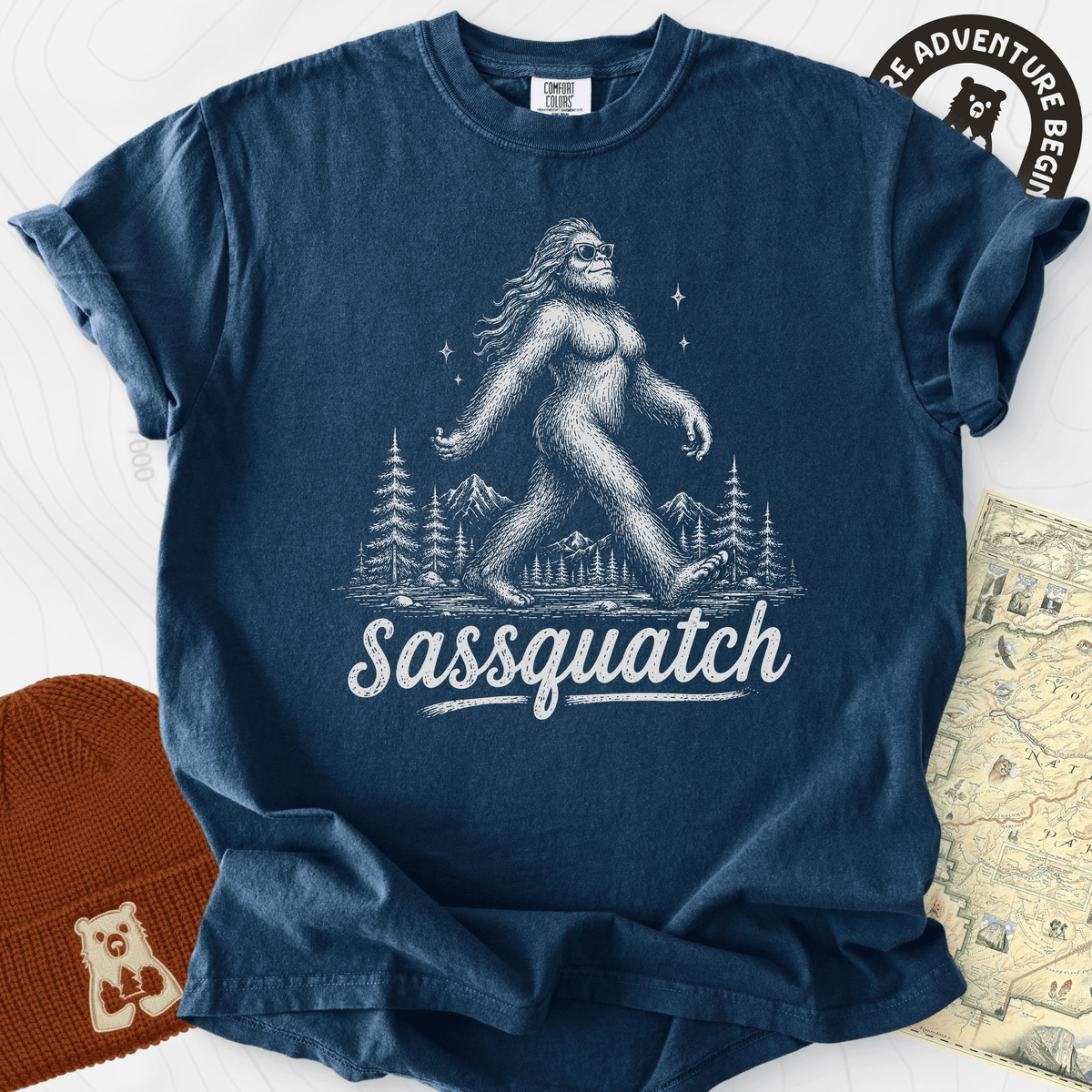 Sassquatch T-Shirt Gift For Hiker
