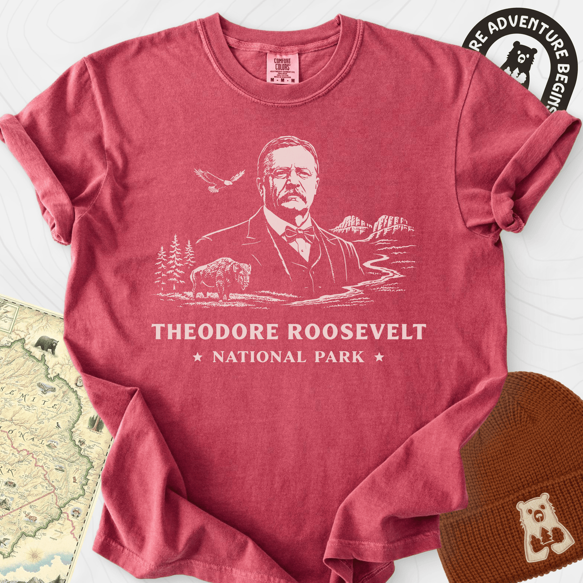 Roosevelt Wilderness Badge T-Shirt Gift For Hiker