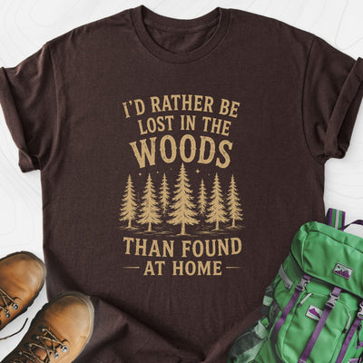 Lost in the Woods Lightweight T-Shirt Gift For Hiker