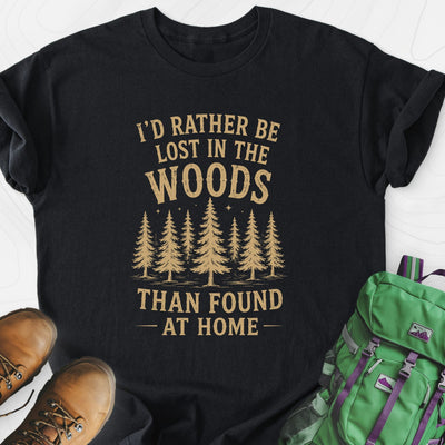 Lost in the Woods Lightweight T-Shirt Gift For Hiker