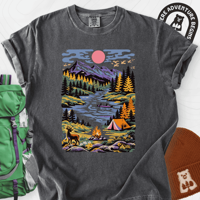Wilderness Canoe T-Shirt Gift For Hiker