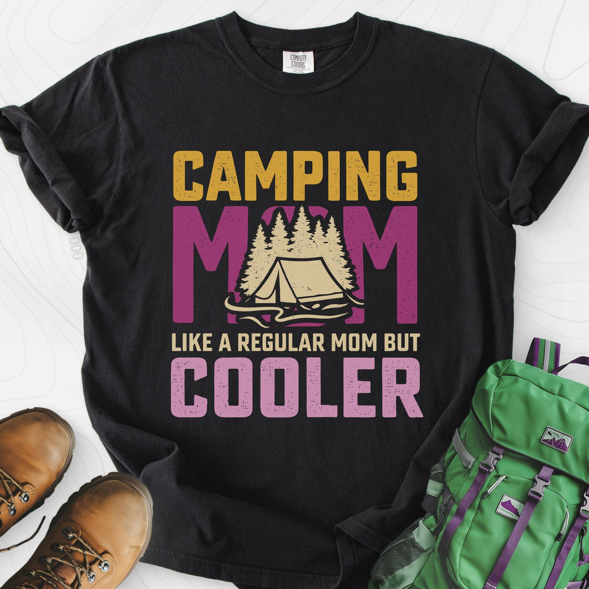 Camping Mom T-Shirt Gift For Hiker