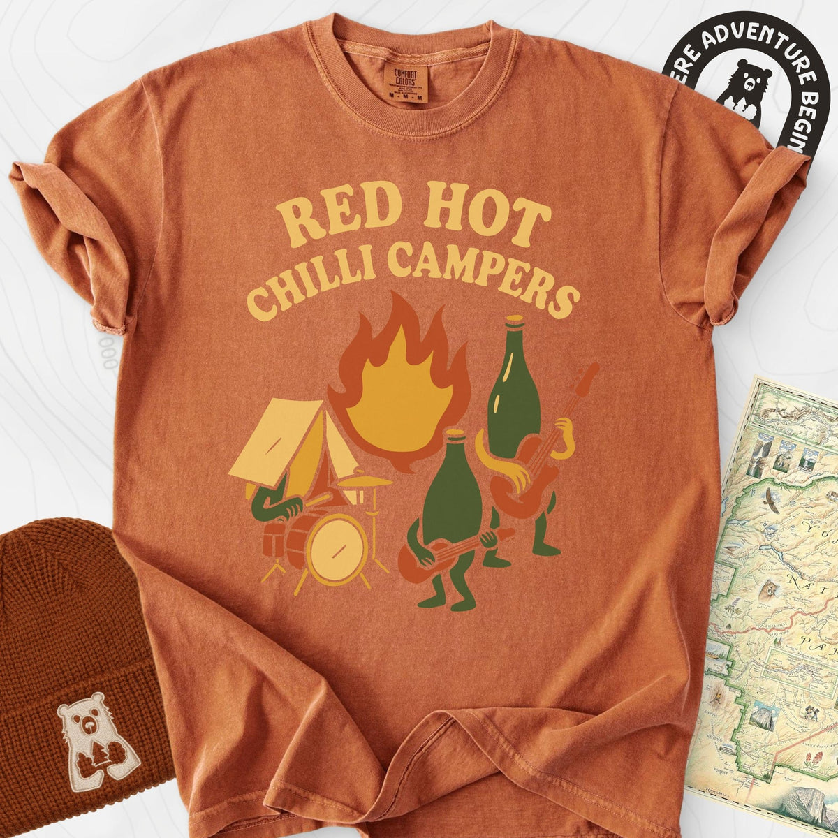 Red Hot Chilli Campers T-Shirt Gift For Hiker