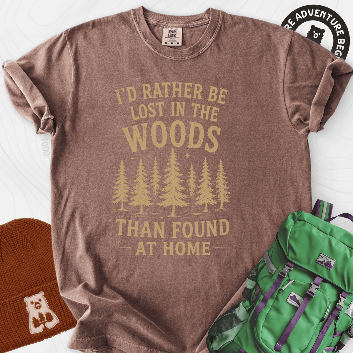 Lost in the Woods T-Shirt Gift For Hiker
