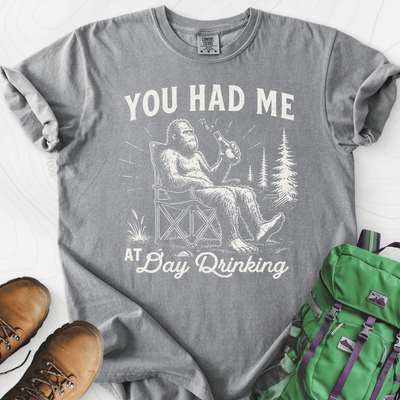 Day Drinking Squatch T-Shirt Gift For Hiker