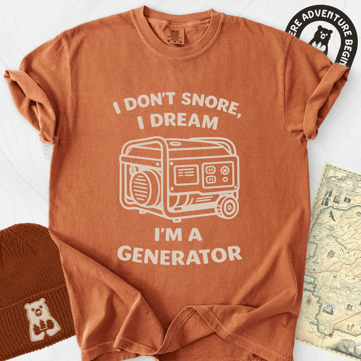 Generator Dreams T-Shirt Gift For Hiker