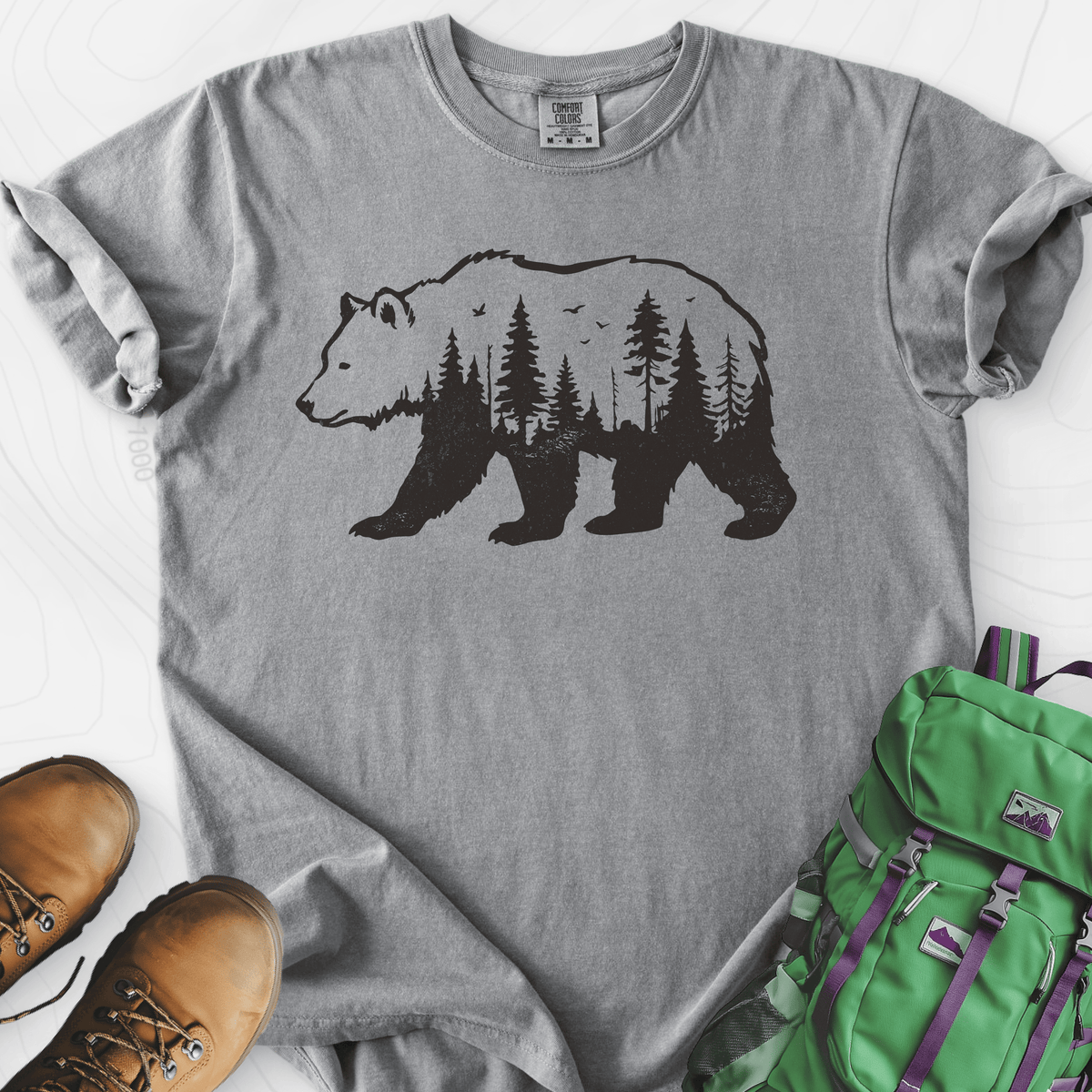 Forest Bear T-Shirt Gift For Hiker