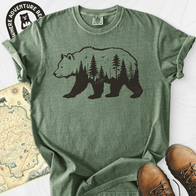 Forest Bear T-Shirt Gift For Hiker