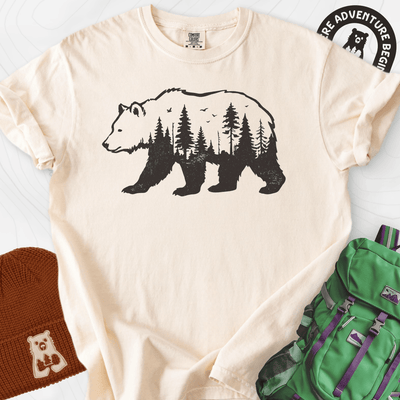 Forest Bear T-Shirt Gift For Hiker