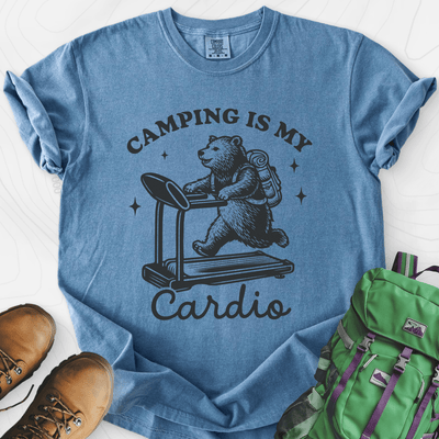 Camping Cardio T-Shirt Gift For Hiker