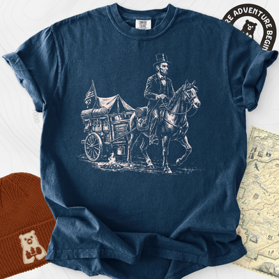 Frontier Wagon Camp T-Shirt Gift For Hiker
