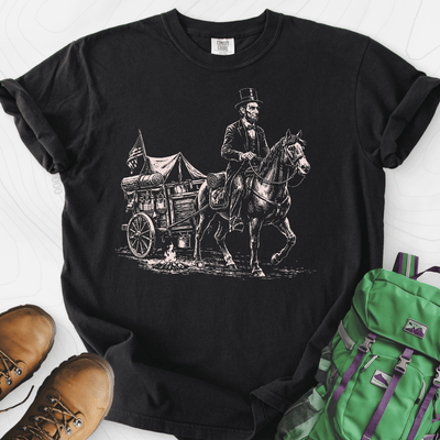 Frontier Wagon Camp T-Shirt Gift For Hiker