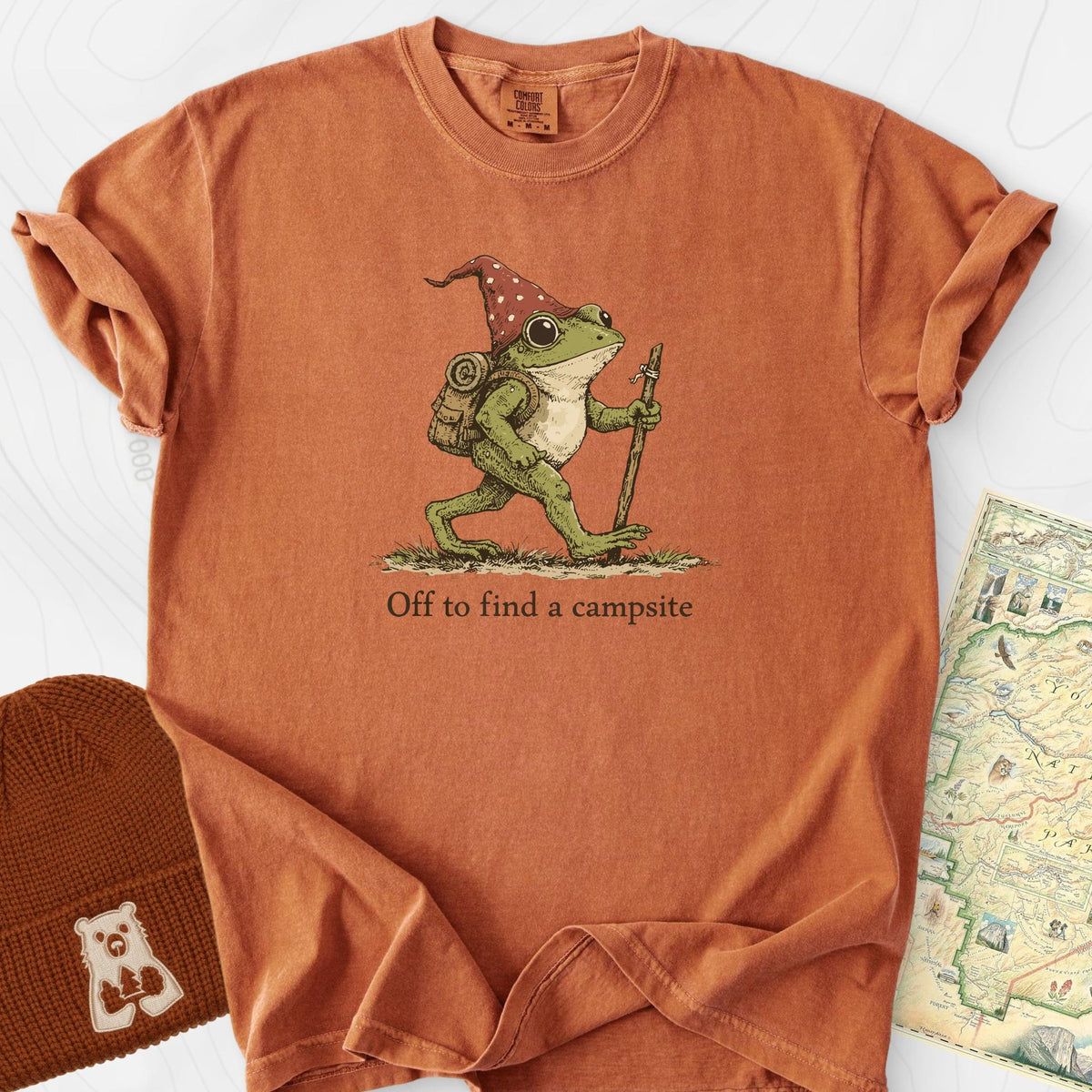 Off to Find a Campsite T-Shirt Gift For Hiker