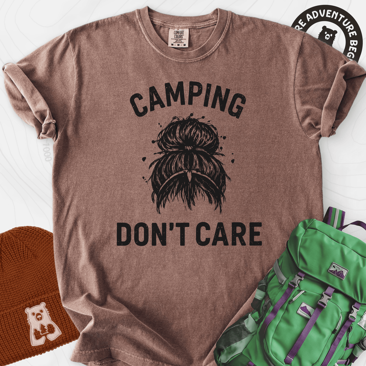 Camping Hair T-Shirt Gift For Hiker