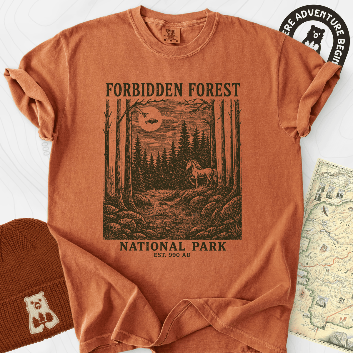 Forbidden Forest T-Shirt Gift For Hiker