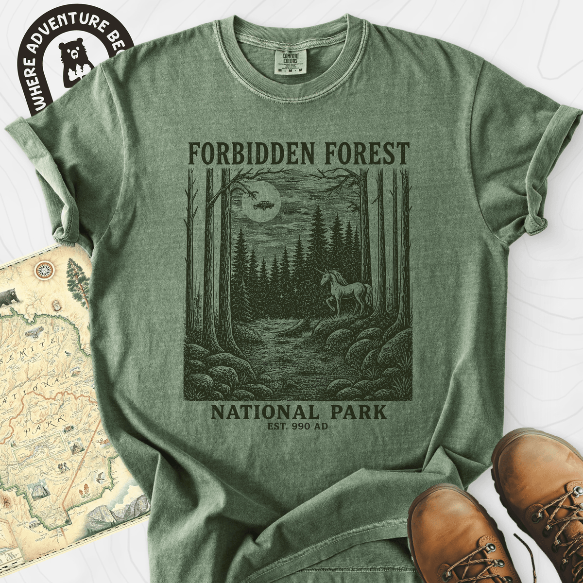 Forbidden Forest T-Shirt Gift For Hiker