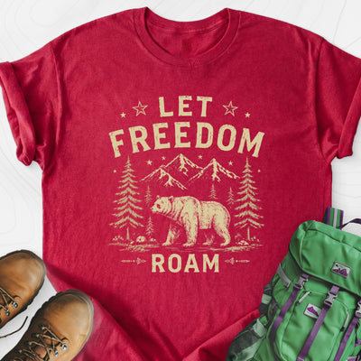 Let Freedom Roam Lightweight T-Shirt Gift For Hiker