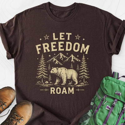 Let Freedom Roam Lightweight T-Shirt Gift For Hiker