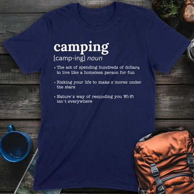 Camping Defined T-Shirt Gift For Nature Lovers