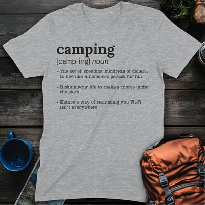 Camping Defined T-Shirt Gift For Nature Lovers