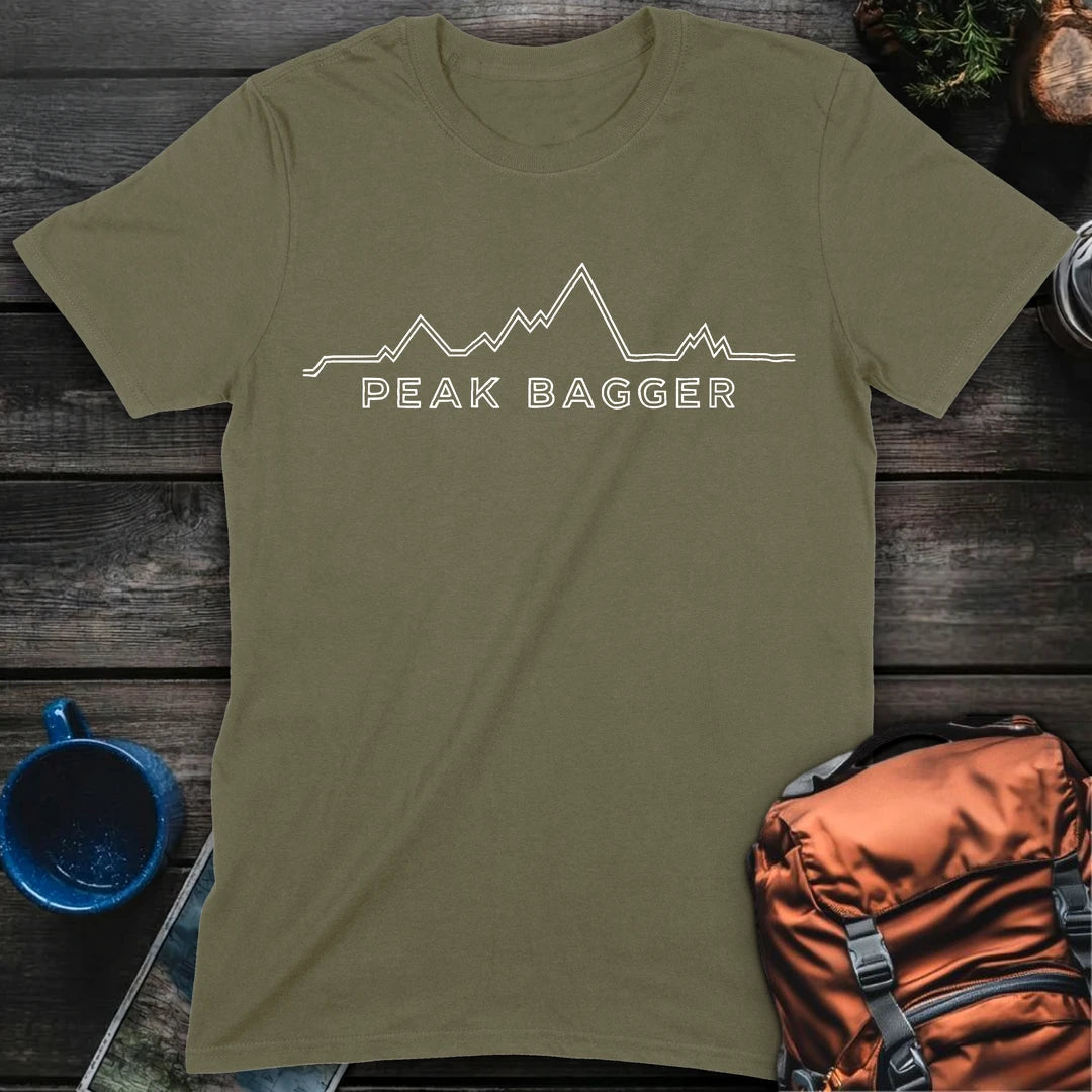 Peak Bagger T-Shirt Gift For Nature Lovers