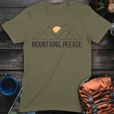 Mountains Please T-Shirt Gift For Nature Lovers