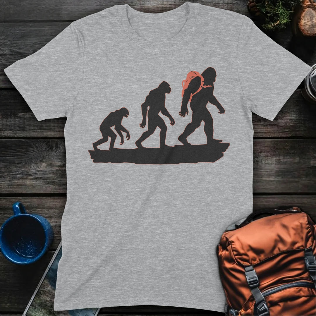 Hiker Evolution T-Shirt Gift For Nature Lovers
