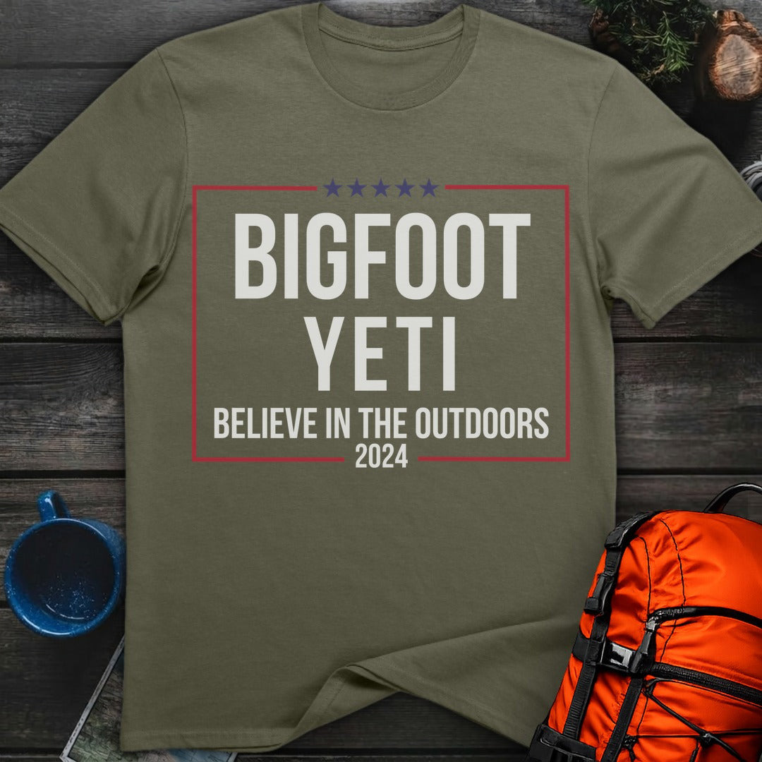 Believe Outdoors 2024 T-Shirt Gift For Nature Lovers
