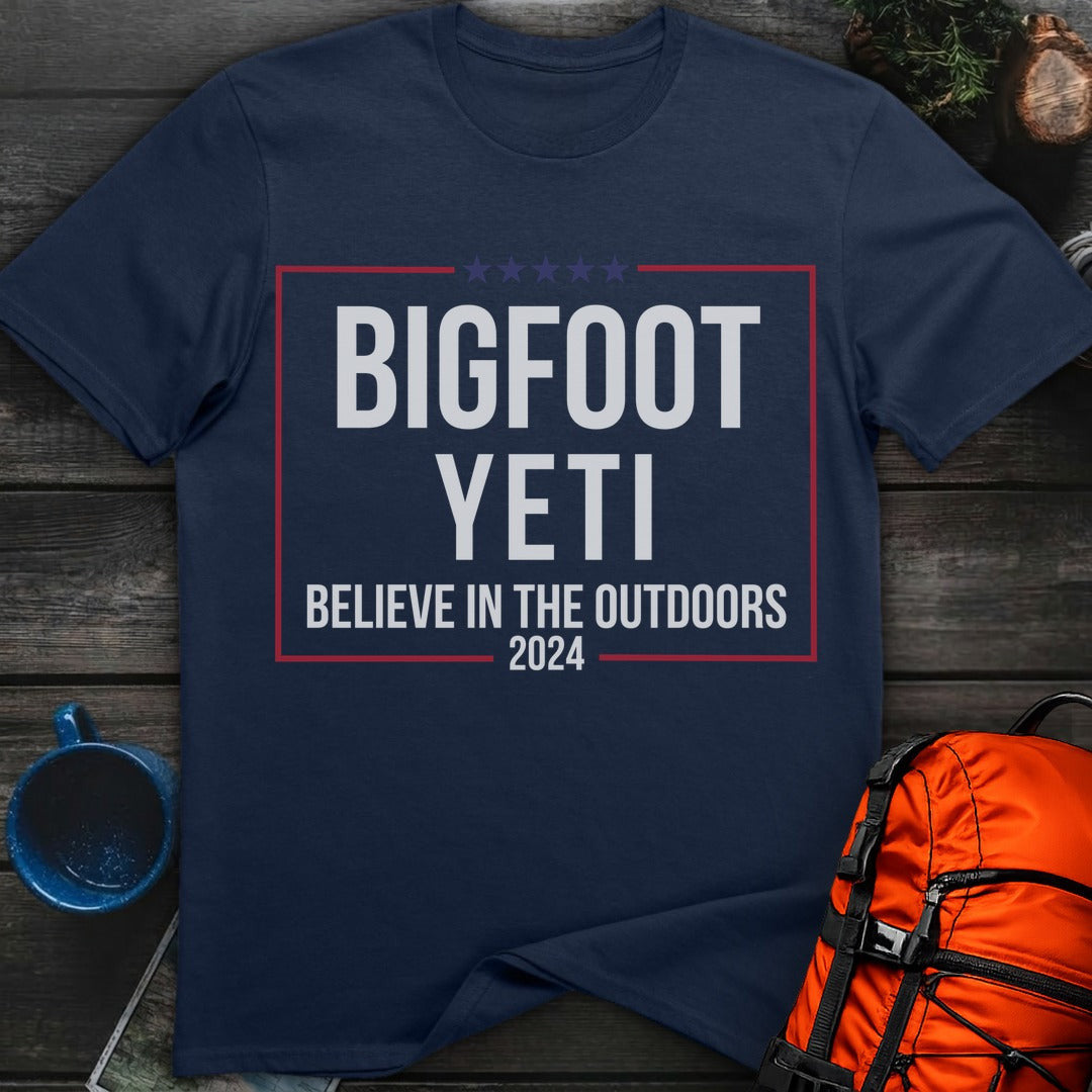 Believe Outdoors 2024 T-Shirt Gift For Nature Lovers
