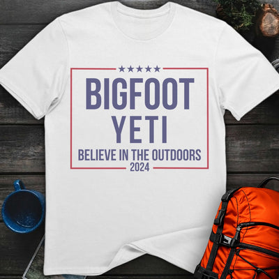 Believe Outdoors 2024 T-Shirt Gift For Nature Lovers