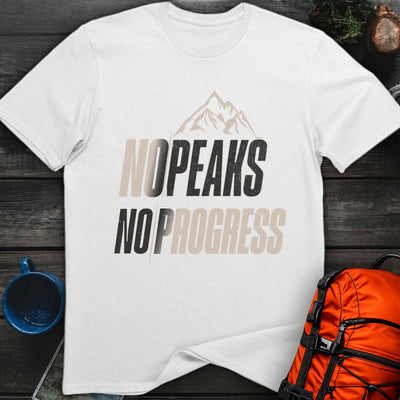 No Peaks No Progress Vintage T-Shirt Gift For Nature Lovers