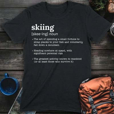Skiing Defined T-shirt Gift For Nature Lovers